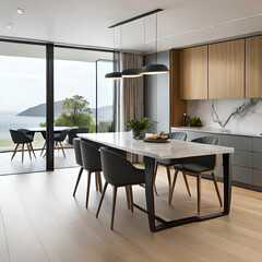 modern kitchen interior