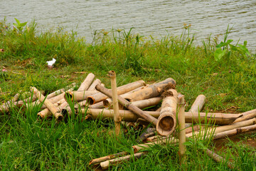 A photo of a fresh rural atmosphere in Indonesia. No people