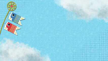 空を泳ぐこいのぼり