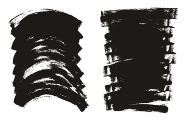 Flat Sponge Thin Artist Brush Long & Curved Background Mix High Detail Abstract Vector Background Mix Set 