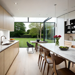 modern dining room