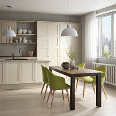 modern dining room