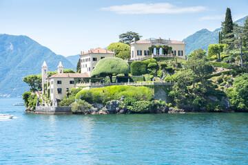 Fototapeta na wymiar Villa del Balbianello on Lake Como, Italy