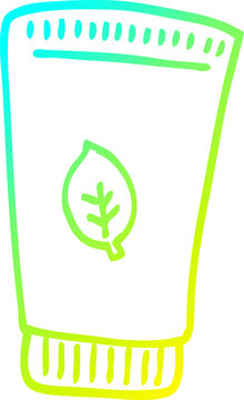 recommend clip art: cold gradient line drawing cartoon skin lotion