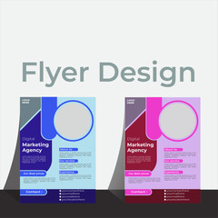 Corporate modern flyer design.