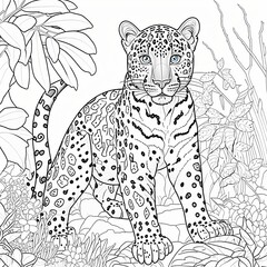 Panther painting, Generative AI