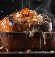 Stuffed Smores French Toast - Generative Ai Illustration