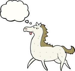 thought bubble cartoon horse
