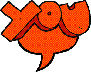 comic book speech bubble cartoon you symbol