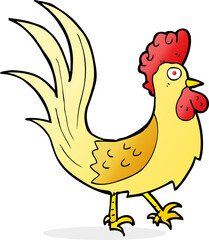 cartoon cockerel