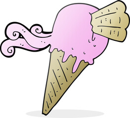 cartoon ice cream cone