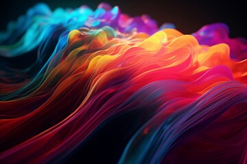 A colorful abstract design with a gradient of shades and hues, Generative AI