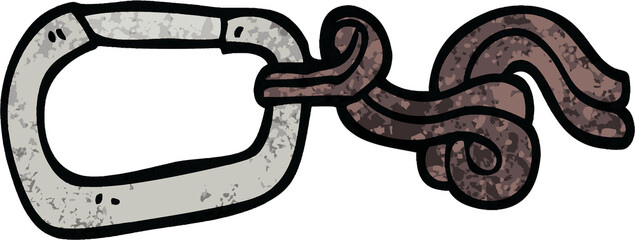 grunge textured illustration cartoon clip and rope
