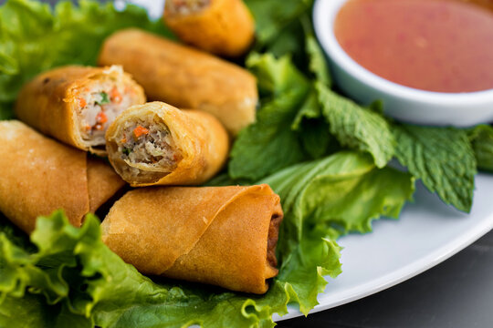 Plate of Eggrolls