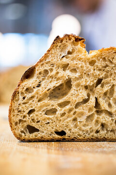Slice of homemade bread 