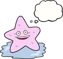 thought bubble cartoon starfish