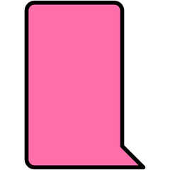 Speech balloons icon, filled style vector illustration