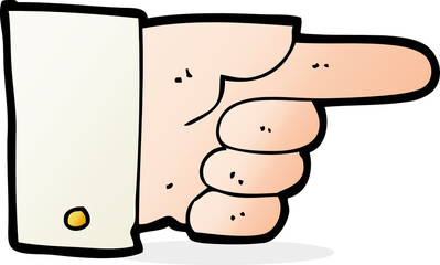 cartoon pointing hand