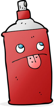 recommend clip art: cartoon spray can