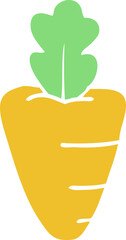 cartoon doodle carrot