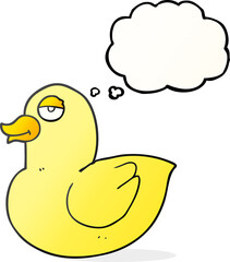 thought bubble cartoon duck