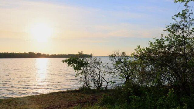 Sunrise landscape of the Mott Park