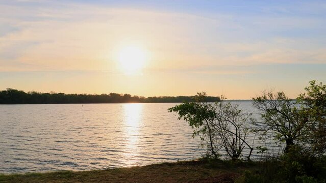 Sunrise landscape of the Mott Park