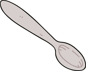 quirky hand drawn cartoon spoon