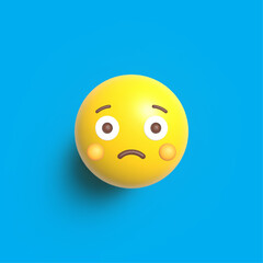 Flushed Face, Vector 3D Design Art