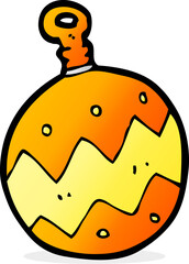 cartoon christmas bauble