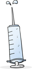 cartoon medical needle