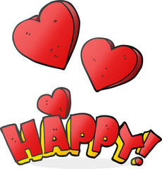 cartoon happy symbol