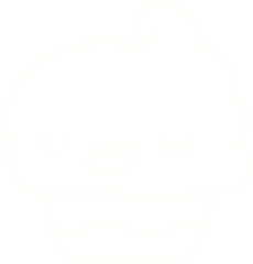 Cupcake Chalk Drawing