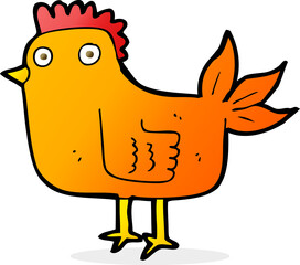 cartoon hen