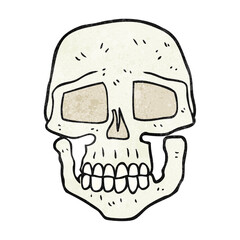 textured cartoon skull