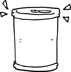 cartoon soda can