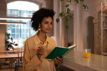 Successful and inspired businesswoman