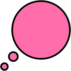 Speech balloons icon, filled style vector illustration