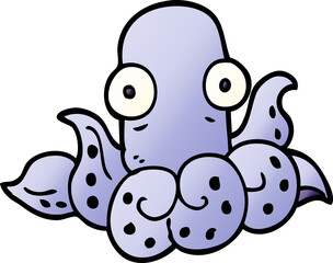 cartoon doodle funny octopus