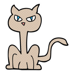 cartoon angry cat