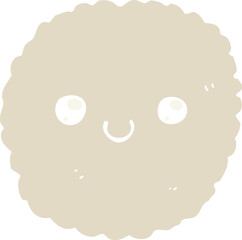 flat color style cartoon biscuit