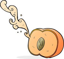cartoon juicy peach