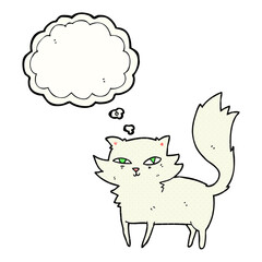 thought bubble cartoon cat
