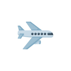 plane vector icon. transportation and vehicle icon flat style. perfect use for icon, logo, illustration, website, and more. icon design color style
