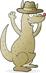 cartoon kangaroo