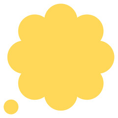 Speech balloons icon, flat style vector illustration