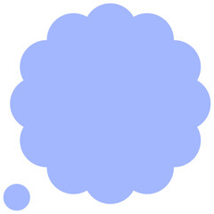 Speech balloons icon, flat style vector illustration