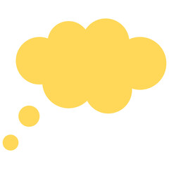 Speech balloons icon, flat style vector illustration