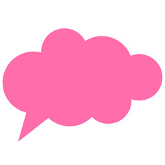 Speech balloons icon, flat style vector illustration