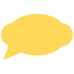 Speech balloons icon, flat style vector illustration